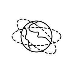 Globe icon. Network connection symbol modern, simple, vector, icon for website design, mobile app, ui. Vector Illustration