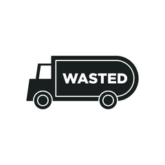 Rubbish car icon. Truck symbol modern, simple, vector, icon for website design, mobile app, ui. Vector Illustration