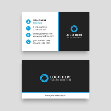 Modern Blue Business Card Template