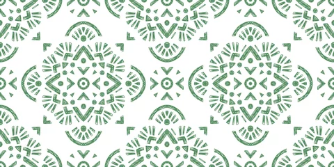 Türaufkleber Boho-Stil Abstract oriental pattern in boho style, endless geometric background.