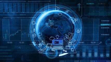 Illustration on the theme of Business & Commerce Worldwide.