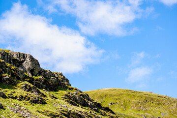 The old mine workings on Kirkstone Pass in the Lake District, England, UK.
