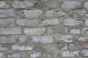 Old vintage white brick wall wallpaper