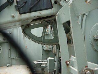 A partial gear from an Australian submarine complex mechanism