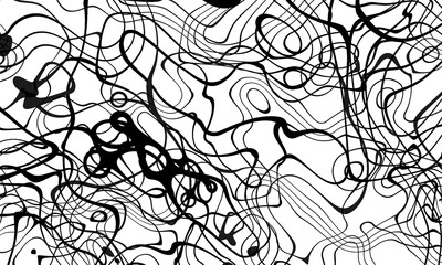 Black and white curve wave line abstract background.