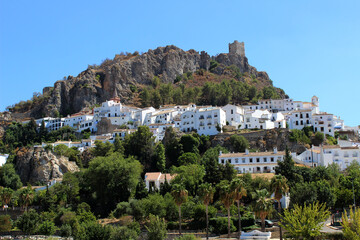 Landscape of Zahara de la Sierra, town of Cádiz (Andalusia, Spain)	
