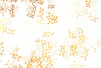 Light Orange vector template with artificial intelligence structure.
