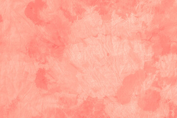 Paint Water Background. Living Coral Dyed 