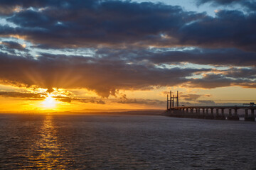 Prince of Wales Bridge at sunset