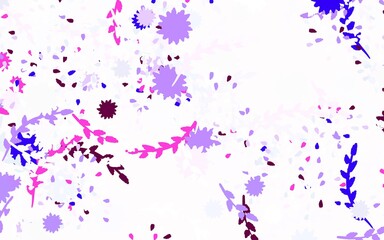 Light Purple vector elegant wallpaper with flowers