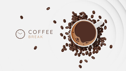 Coffee break background