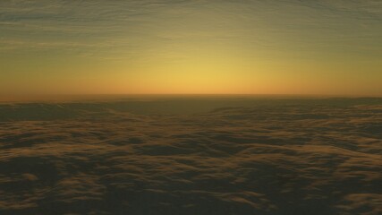 Obraz premium alien Planet, fantasy landscape, view from the surface of an exo-planet, science fiction landscape, 3d Render