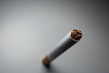 unhealthy  tobacco cigarette with a filter
