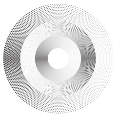 Dotted Halftone Vector Spiral Pattern or Texture