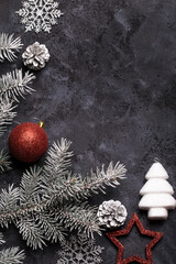 Image with Christmas decorations.