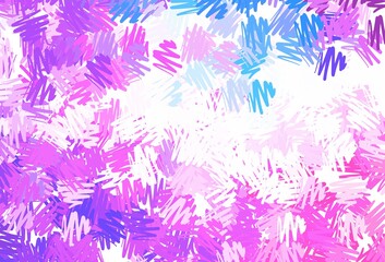 Fototapeta na wymiar Dark Pink, Blue vector template with repeated sticks.