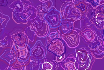 Light Purple, Pink vector backdrop with wry lines.