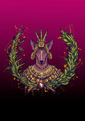 Fototapeta premium Ilustración inspirada en la cultura peruana.