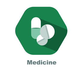 medicine pills. Medical concept. Flat design style modern vector illustration concept.
