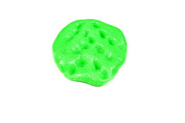child toy slime on white background