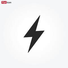 Flash icon vector . lightning sign