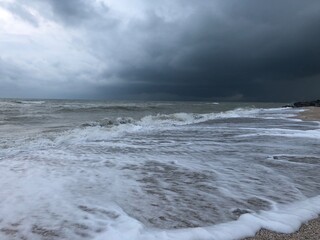 storm on the sea