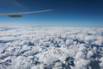 Fototapeta premium view from airplane window