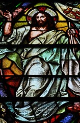 stained glass window in church