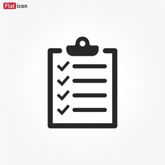 Check list icon vector . List sign