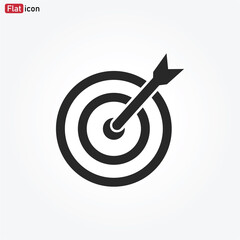 Target icon vector . dartboard sign
