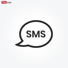 Sms Bubble icon vector eps 10
