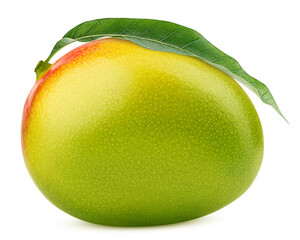 mango isolated on white background, clipping path, full depth of field