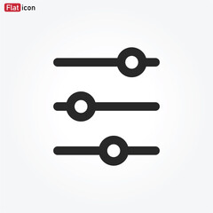 Adjustment icon vector . adjusting sign