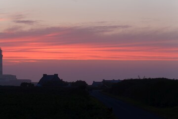 Twilight mood on Ouessant in Brittany, France.