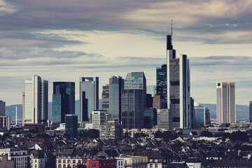 Frankfurt am Main Stadt Panorama Business Hochhaus Skyline 
