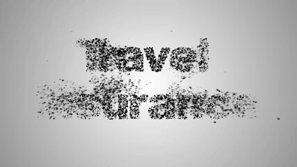 Are you covered and travel insurance  concept animation. 4K Resolution (Ultra HD).