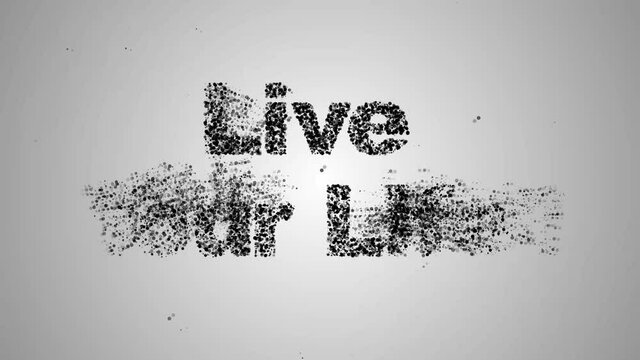Positive thinking concept animation. 4K Resolution (Ultra HD).