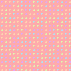 Abstract Color Halftone Dots generative art background illustration