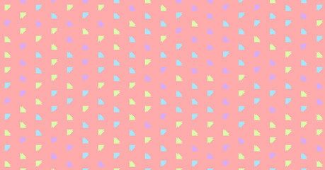 Abstract Color Halftone Dots generative art background illustration