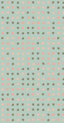 Abstract Color Halftone Dots generative art background illustration