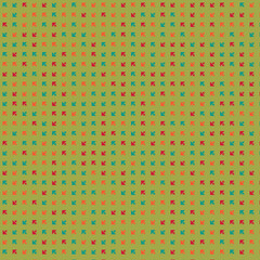 Abstract Color Halftone Dots generative art background illustration