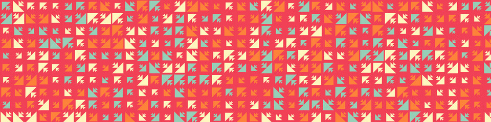 Abstract Color Halftone Dots generative art background illustration