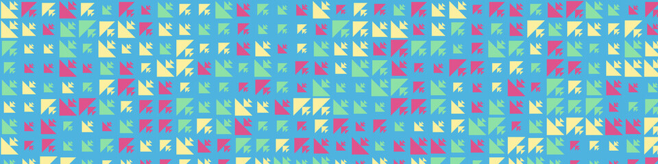 Abstract Color Halftone Dots generative art background illustration