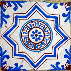 Ancient tile detail, Brazil
