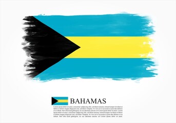 Textured and vector flag of Bahamas drawn with brush strokes. Texture and vector flag of Austria drawn with brush strokes.