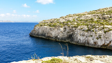 Seaview from the bay of Mgarr Ix-Xini, Gozo Malta