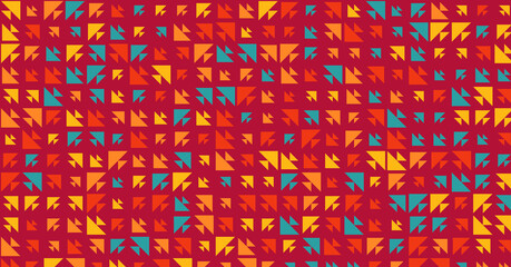 Abstract Color Halftone Dots generative art background illustration