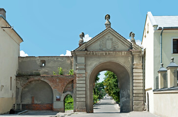 Fototapeta premium Glynska Gate of Zhovkva near Lviv in Ukraine