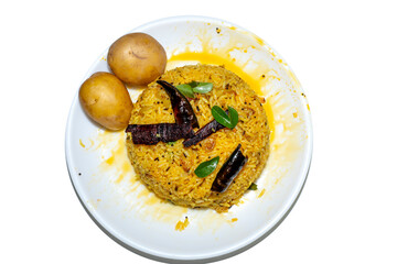 Spicy Indian Potatoes Rice with Two Potatoes