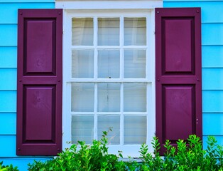 old wooden window 